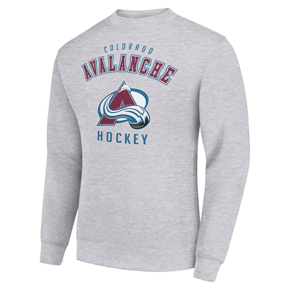 Colorado Avalanche Men's Starter Team Logo Fleece Pullover Sweatshirt - Heather Gray | NHL Clearance