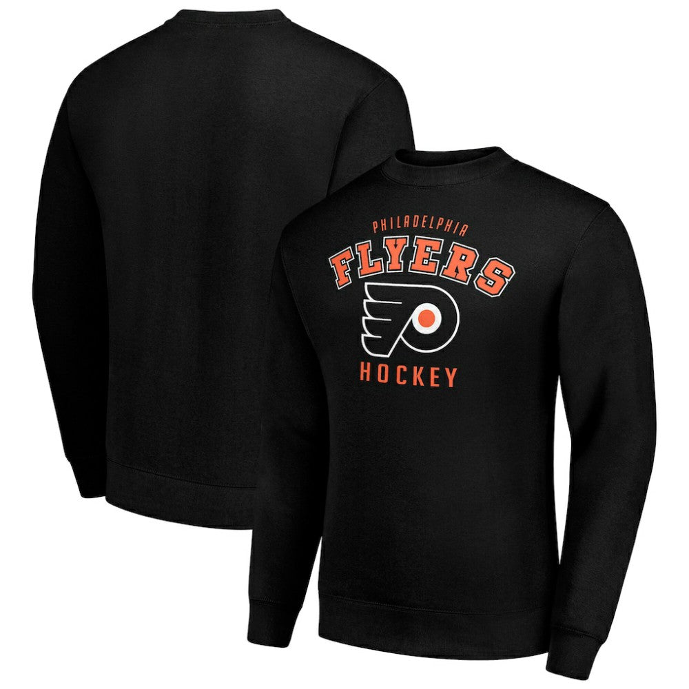Philadelphia Flyers Men's Starter Team Logo Fleece Pullover Sweatshirt - Black | NHL near me