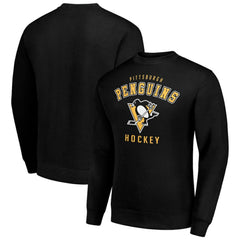 Pittsburgh Penguins Men's Starter Team Logo Fleece Pullover Sweatshirt - Black | NHL near me