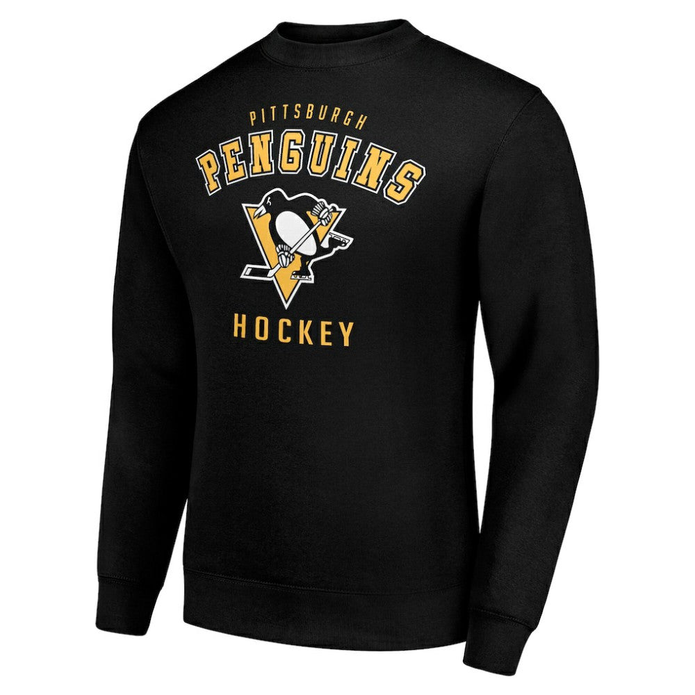 Pittsburgh Penguins Men's Starter Team Logo Fleece Pullover Sweatshirt - Black | NHL near me