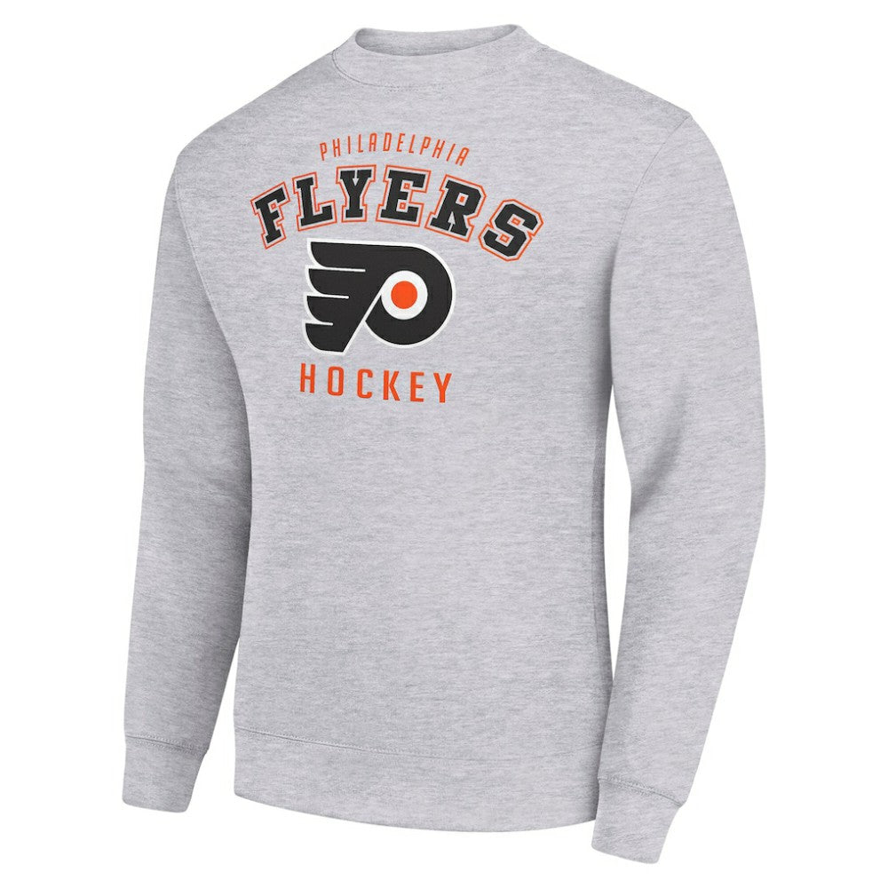 Philadelphia Flyers Men's Starter Team Logo Fleece Pullover Sweatshirt - Heather Gray | NHL sale