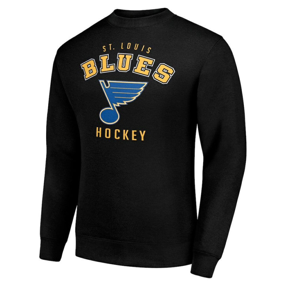 St. Louis Blues Men's Starter Team Logo Fleece Pullover Sweatshirt - Black | NHL discount