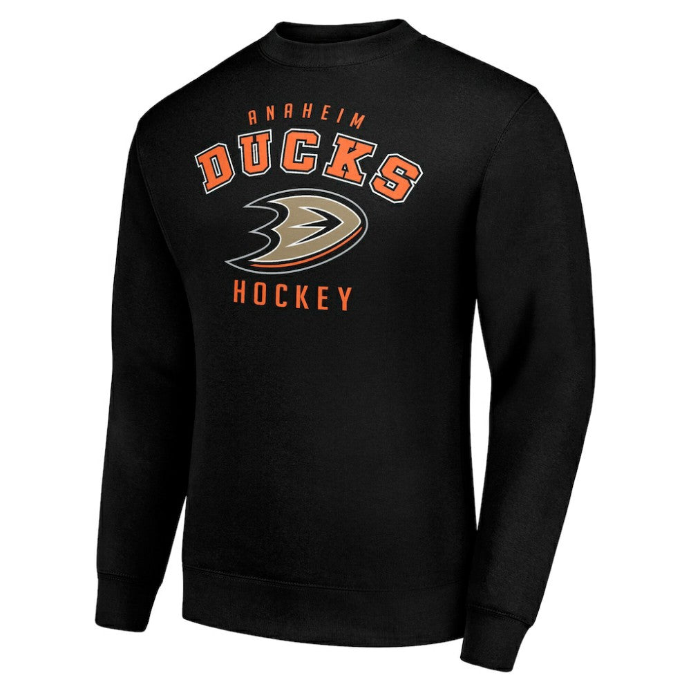 Anaheim Ducks Men's Starter Team Logo Fleece Pullover Sweatshirt - Black | NHL sale