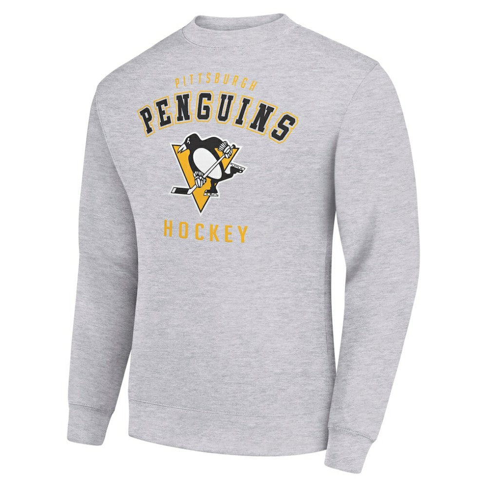 Pittsburgh Penguins Men's Starter Team Logo Fleece Pullover Sweatshirt - Heather Gray | NHL on sale