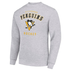 Pittsburgh Penguins Men's Starter Team Logo Fleece Pullover Sweatshirt - Heather Gray | NHL on sale