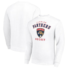 Florida Panthers Men's Starter Team Logo Fleece Pullover Sweatshirt - White | NHL near me