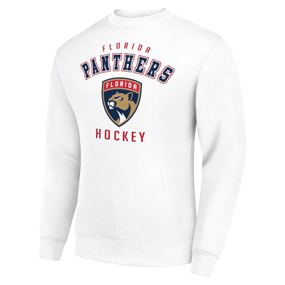 Florida Panthers Men's Starter Team Logo Fleece Pullover Sweatshirt - White | NHL near me