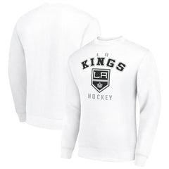 Los Angeles Kings Men's Starter Team Logo Fleece Pullover Sweatshirt - White | NHL near me