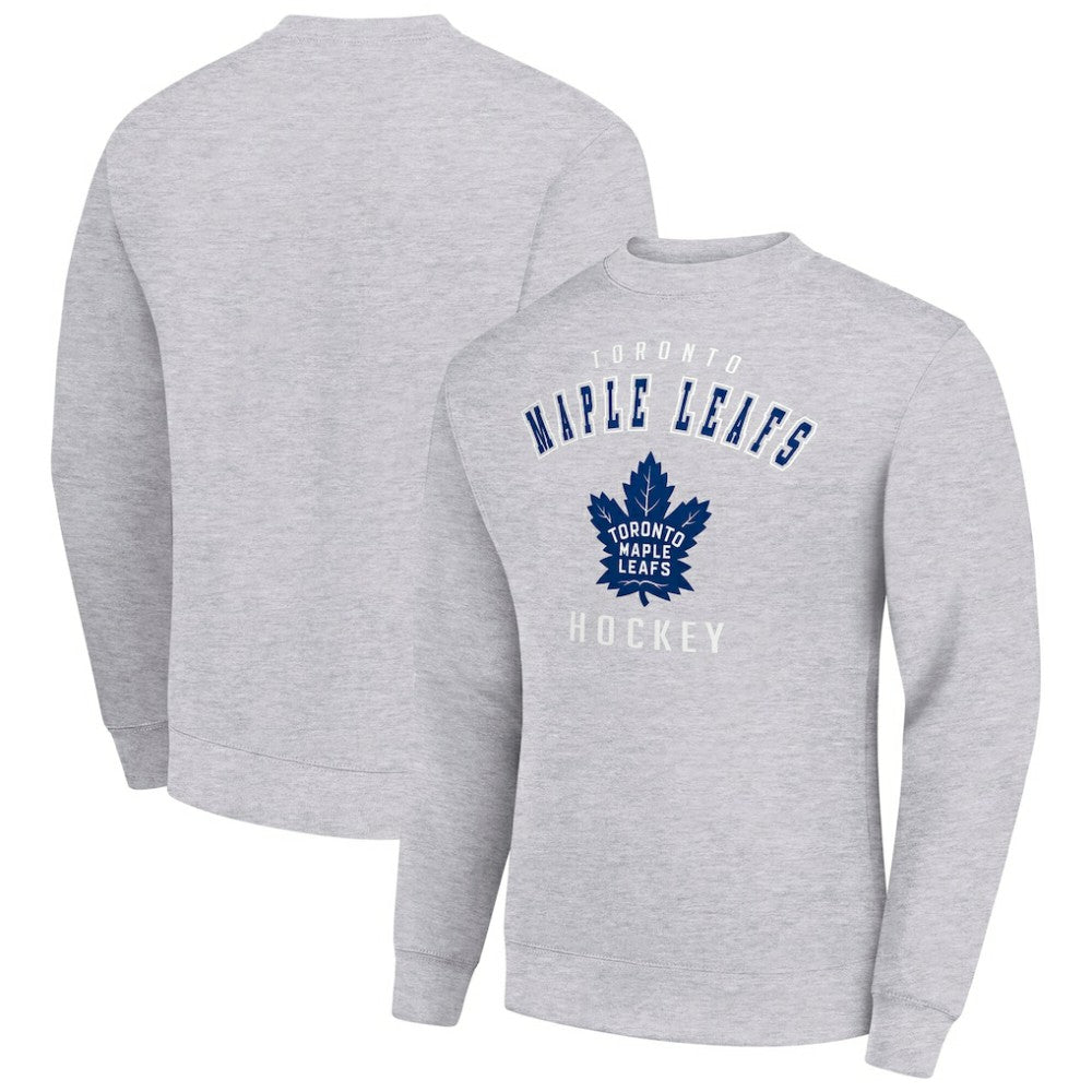 Toronto Maple Leafs Men's Starter Team Logo Fleece Pullover Sweatshirt - Heather Gray | NHL sale