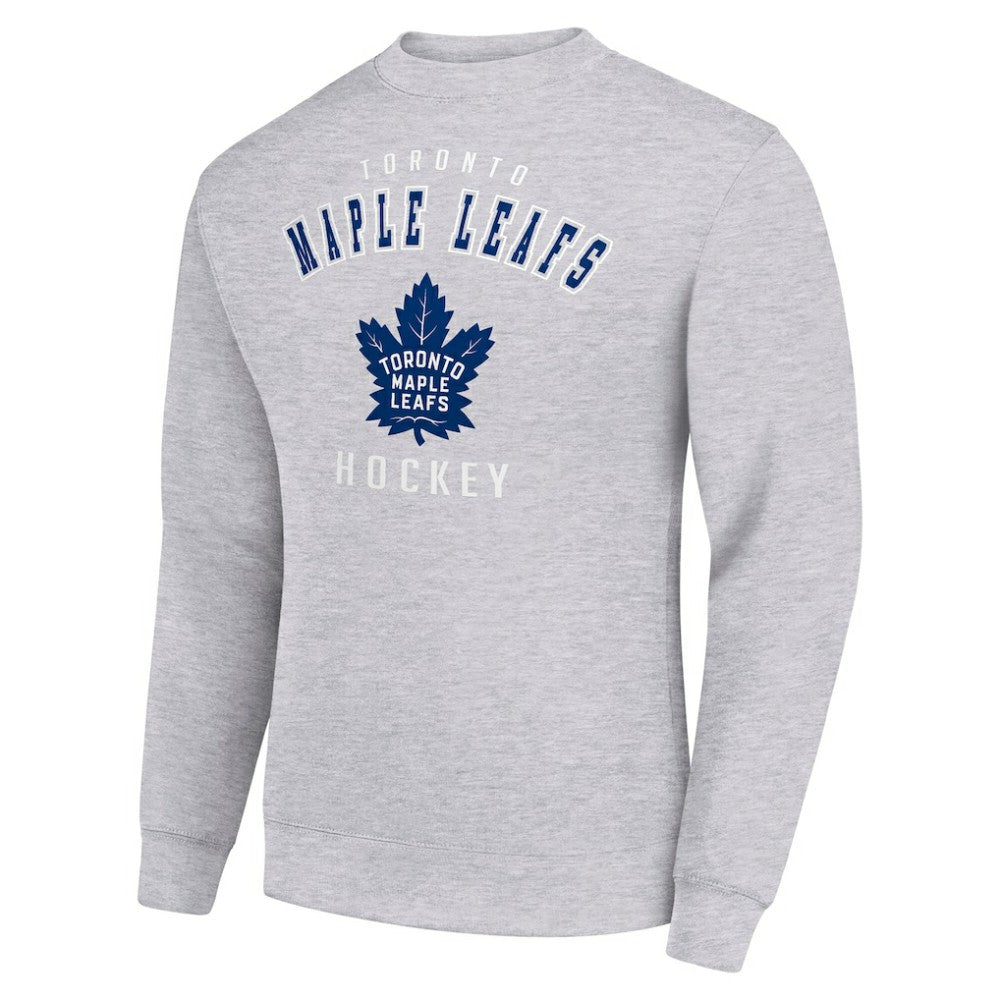 Toronto Maple Leafs Men's Starter Team Logo Fleece Pullover Sweatshirt - Heather Gray | NHL sale