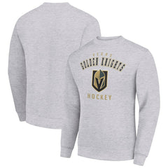 Vegas Golden Knights Men's Starter Team Logo Fleece Pullover Sweatshirt - Heather Gray | NHL sale