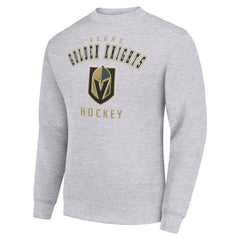 Vegas Golden Knights Men's Starter Team Logo Fleece Pullover Sweatshirt - Heather Gray | NHL sale