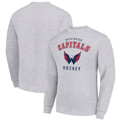 Washington Capitals Men's Starter Team Logo Fleece Pullover Sweatshirt - Heather Gray | NHL Clearance