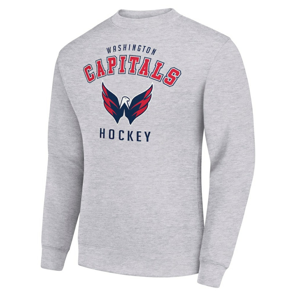 Washington Capitals Men's Starter Team Logo Fleece Pullover Sweatshirt - Heather Gray | NHL Clearance