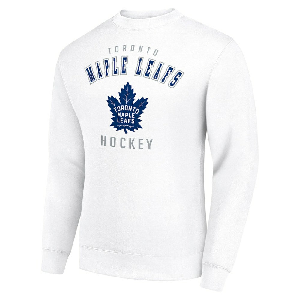 Toronto Maple Leafs Men's Starter Team Logo Fleece Pullover Sweatshirt - White | NHL near me