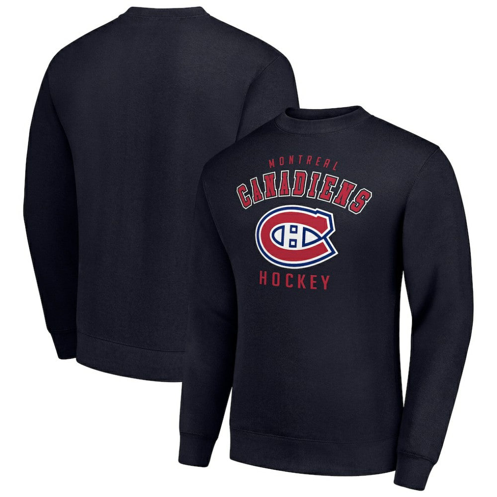Montreal Canadiens Men's Starter Team Logo Fleece Pullover Sweatshirt - Navy | NHL sale