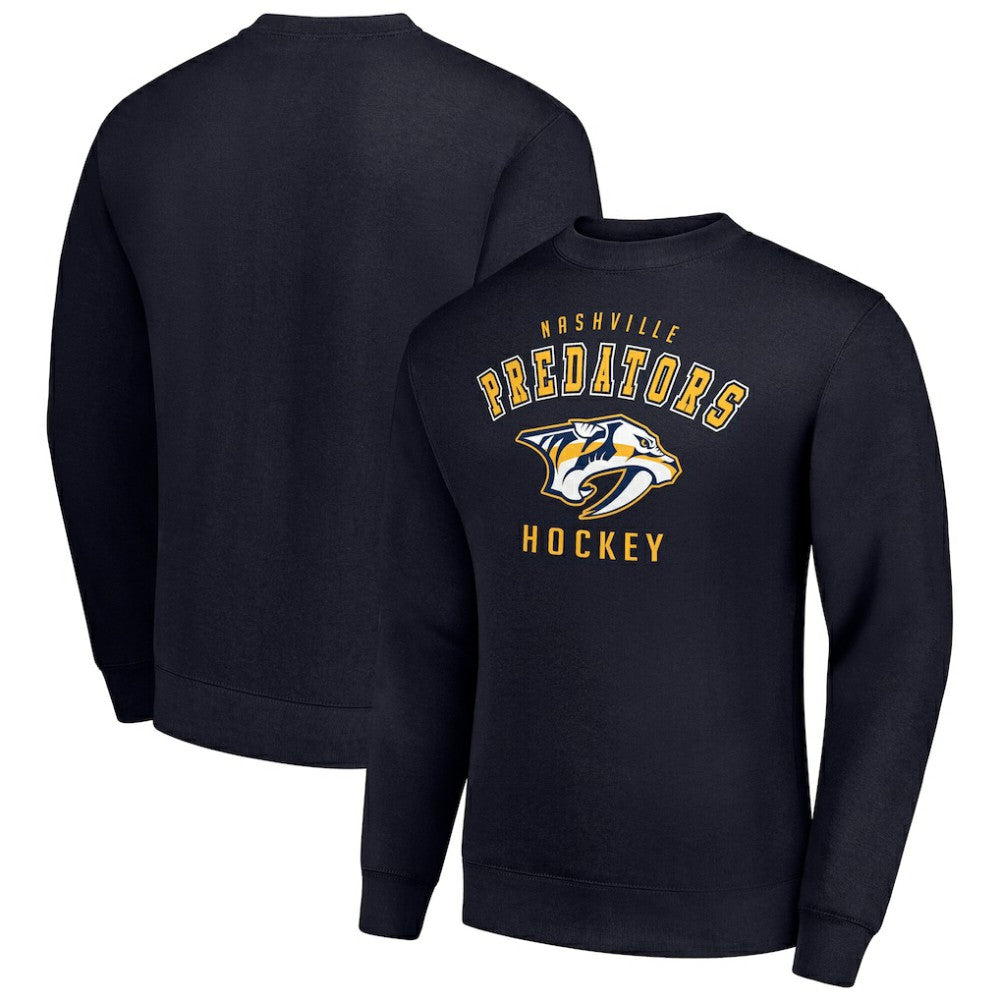 Nashville Predators Men's Starter Team Logo Fleece Pullover Sweatshirt - Navy | NHL near me