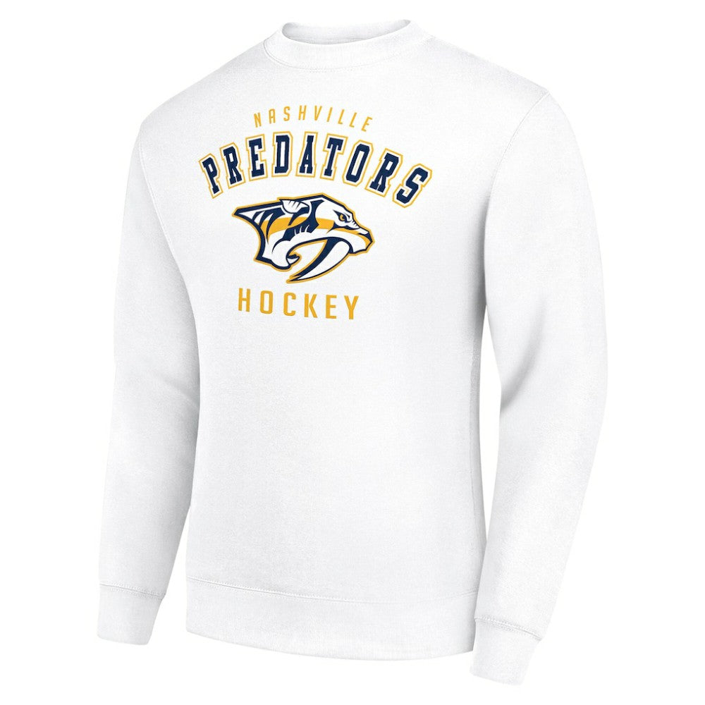 Nashville Predators Men's Starter Team Logo Fleece Pullover Sweatshirt - White | NHL sale