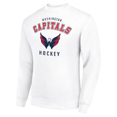 Washington Capitals Men's Starter Team Logo Fleece Pullover Sweatshirt - White | NHL Lifestyle