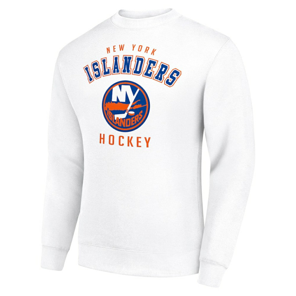 New York Islanders Men's Starter Team Logo Fleece Pullover Sweatshirt - White | NHL online