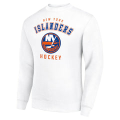 New York Islanders Men's Starter Team Logo Fleece Pullover Sweatshirt - White | NHL online