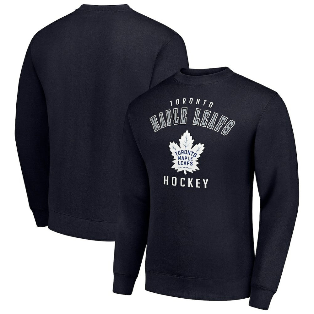 Toronto Maple Leafs Men's Starter Team Logo Fleece Pullover Sweatshirt - Navy | NHL near me