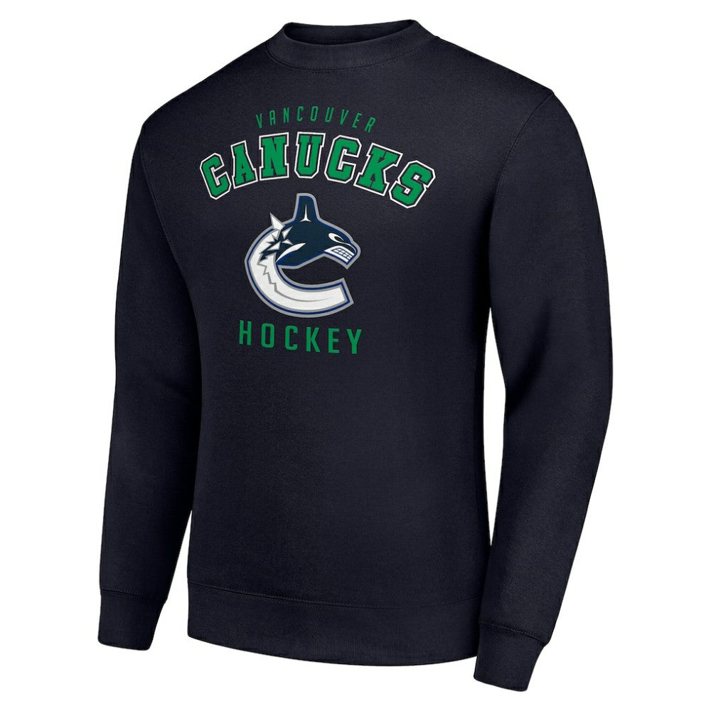 Vancouver Canucks Men's Starter Team Logo Fleece Pullover Sweatshirt - Navy | NHL discount