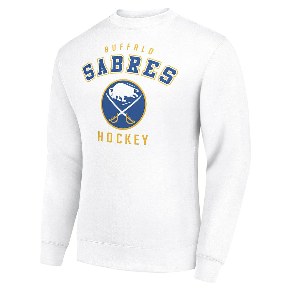 Buffalo Sabres Men's Starter Team Logo Fleece Pullover Sweatshirt - White | NHL Lifestyle