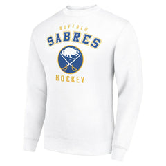 Buffalo Sabres Men's Starter Team Logo Fleece Pullover Sweatshirt - White | NHL Lifestyle