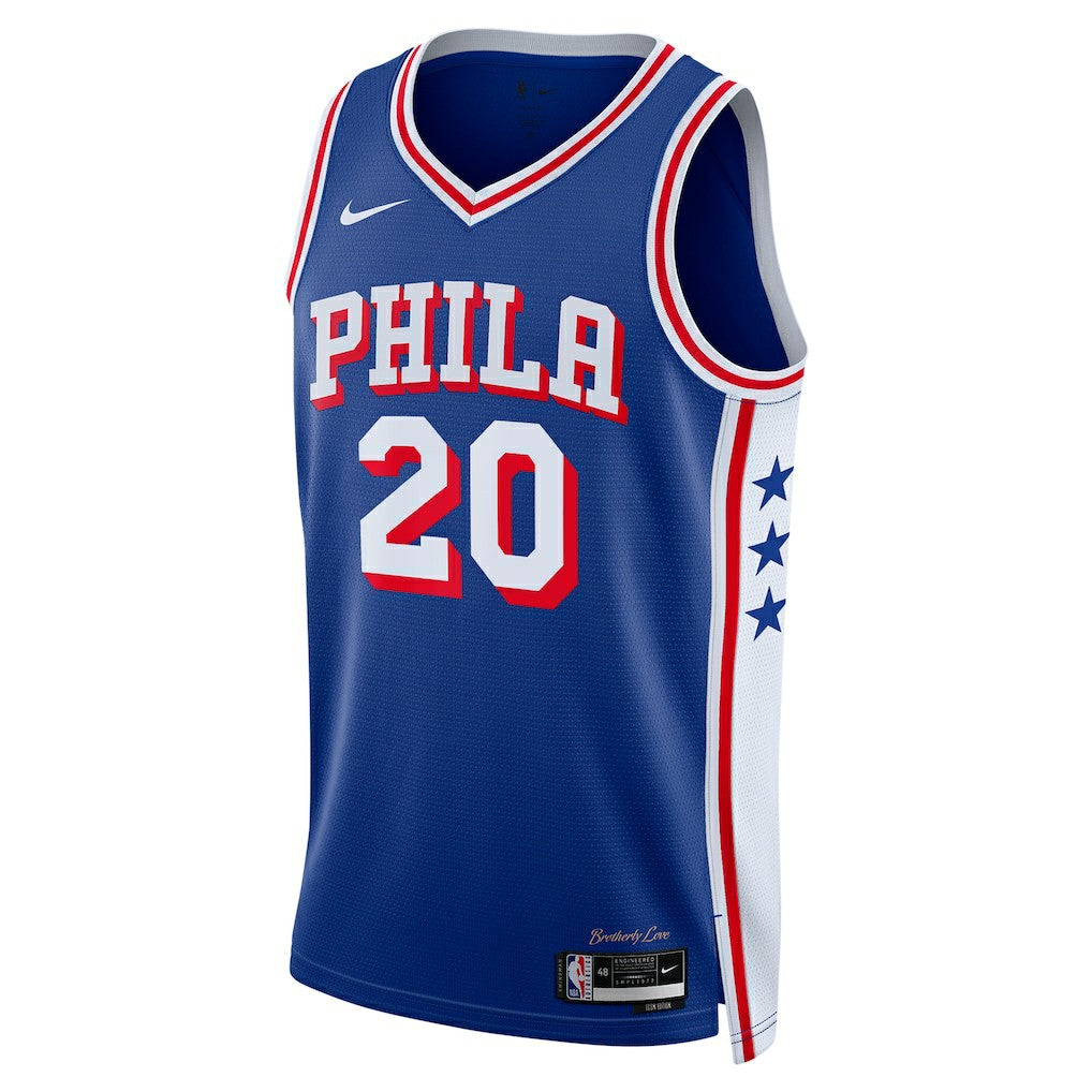 Nike Jared McCain Philadelphia 76ers Swingman Jersey Icon Edition Royal