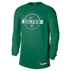 Nike Boston Celtics 2025/26 On-Court Flare Dri-FIT Practice Long Sleeve Tri-Blend T-Shirt Kelly Green