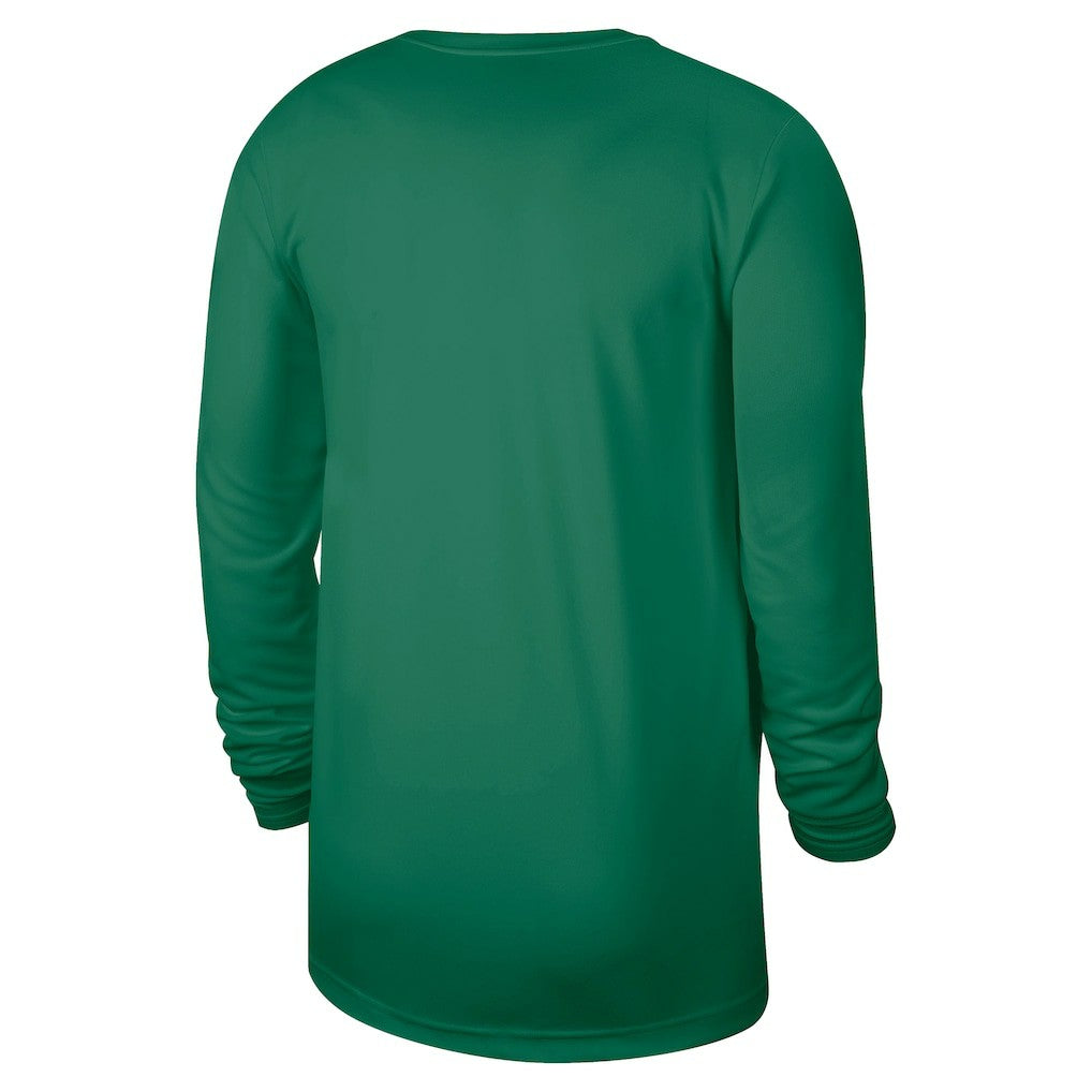 Nike Boston Celtics 2025/26 On-Court Flare Dri-FIT Practice Long Sleeve Tri-Blend T-Shirt Kelly Green