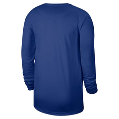 Nike Philadelphia 76ers 2025/26 On-Court Flare Dri-FIT Practice Long Sleeve Tri-Blend T-Shirt Royal