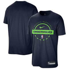 Nike Minnesota Timberwolves 2025/26 On-Court Flare Performance Practice T-Shirt Navy