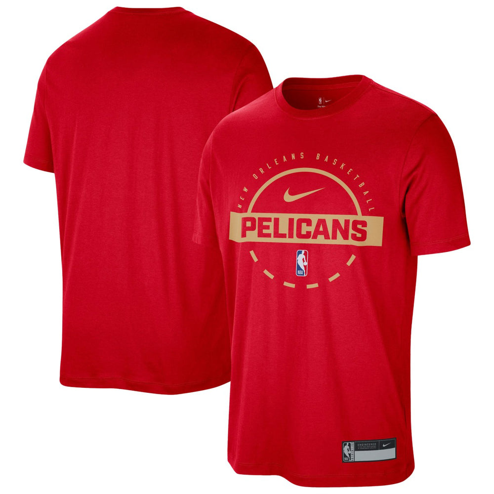 Nike New Orleans Pelicans 2025/26 On-Court Flare Performance Practice T-Shirt Red