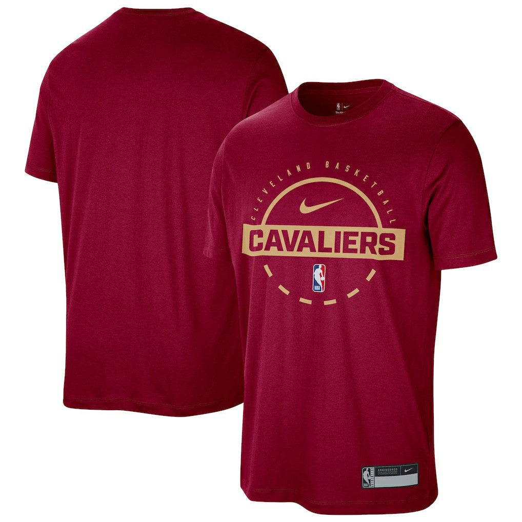 Nike Cleveland Cavaliers 2025/26 On-Court Flare Dri-FIT Tri-Blend Practice T-Shirt Wine