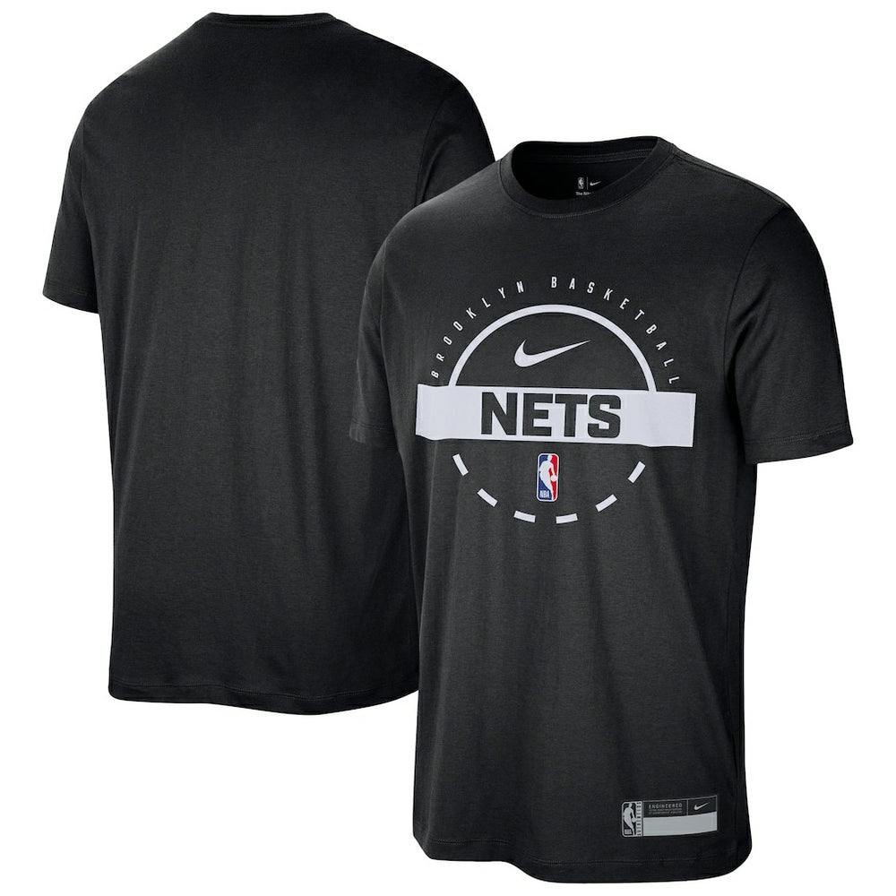 Nike Brooklyn Nets 2025/26 On-Court Flare Performance Practice T-Shirt Black