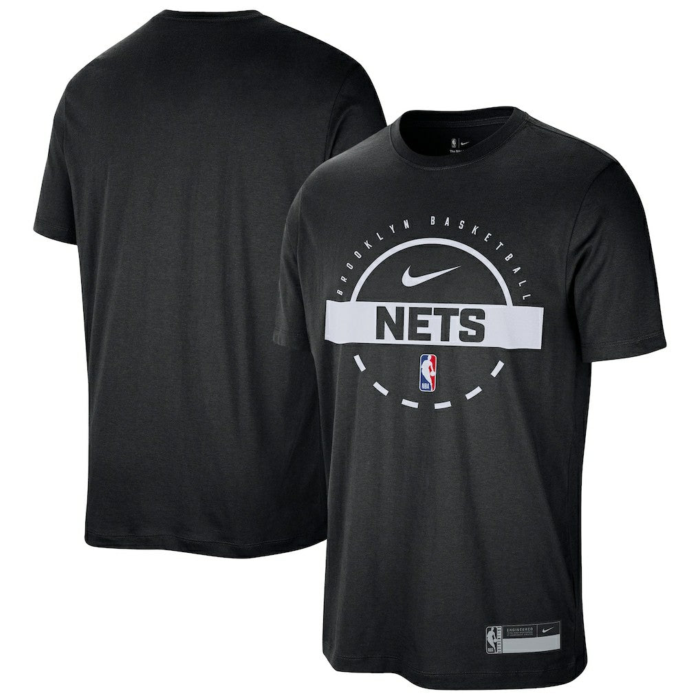 Nike Brooklyn Nets 2025/26 On-Court Flare Performance Practice T-Shirt Black
