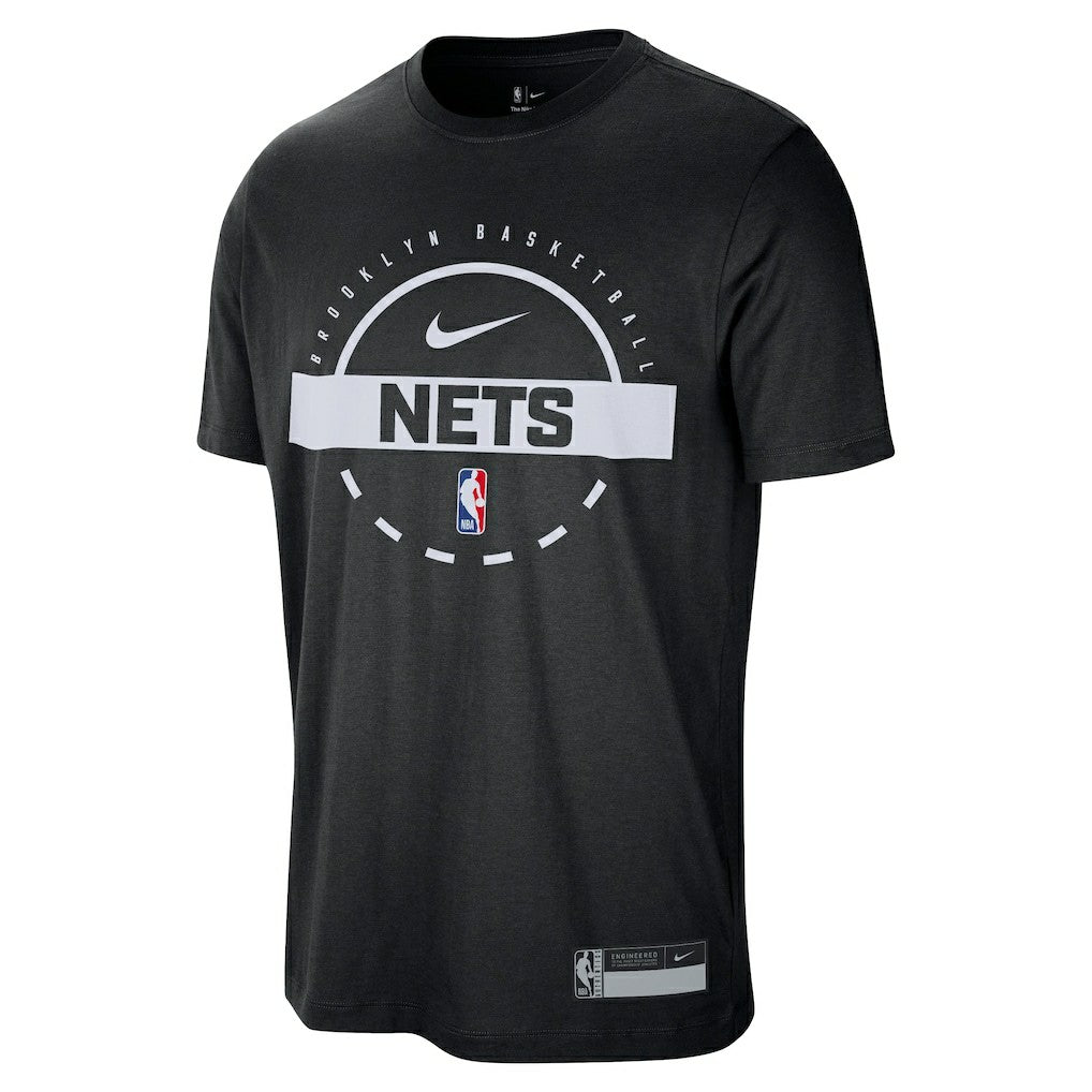 Nike Brooklyn Nets 2025/26 On-Court Flare Performance Practice T-Shirt Black