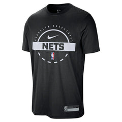 Nike Brooklyn Nets 2025/26 On-Court Flare Performance Practice T-Shirt Black