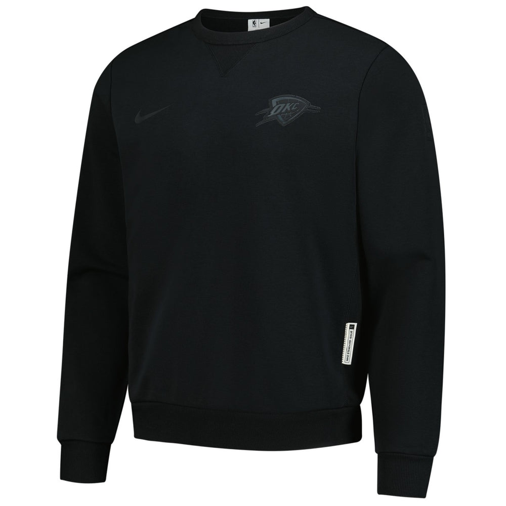 Nike Oklahoma City Thunder Authentic Standard Issue Travel Dri-FIT Sweatshirt Black