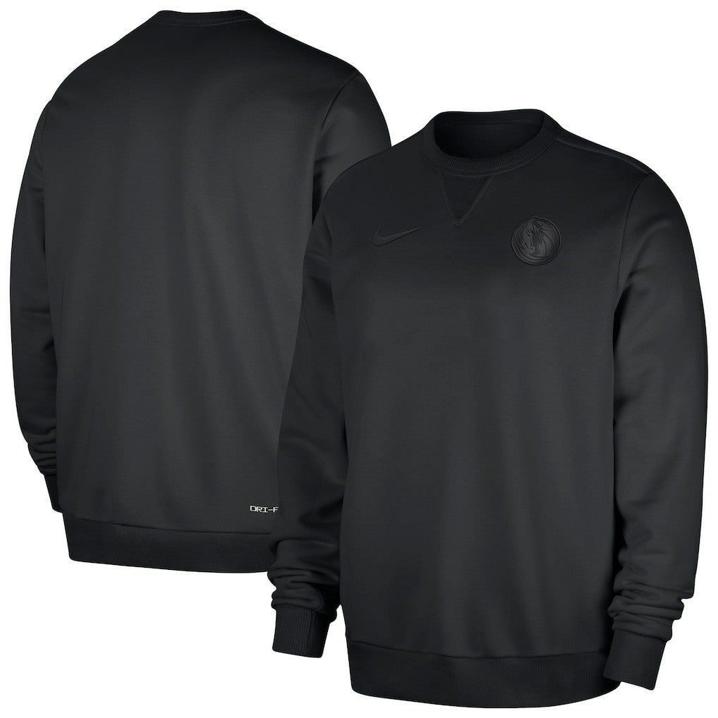Nike Dallas Mavericks Authentic Standard Issue Travel Dri-FIT Sweatshirt Black