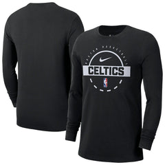Nike Boston Celtics Authentic Long Sleeve Practice T-Shirt Black