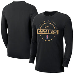 Nike Cleveland Cavaliers Authentic Long Sleeve Practice T-Shirt Black