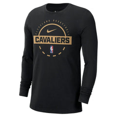 Nike Cleveland Cavaliers Authentic Long Sleeve Practice T-Shirt Black
