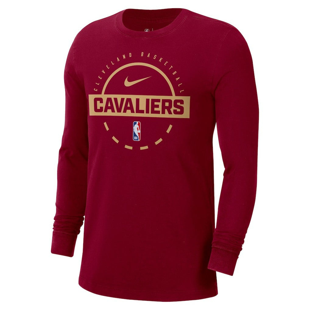 Nike Cleveland Cavaliers Authentic Long Sleeve Practice T-Shirt Wine