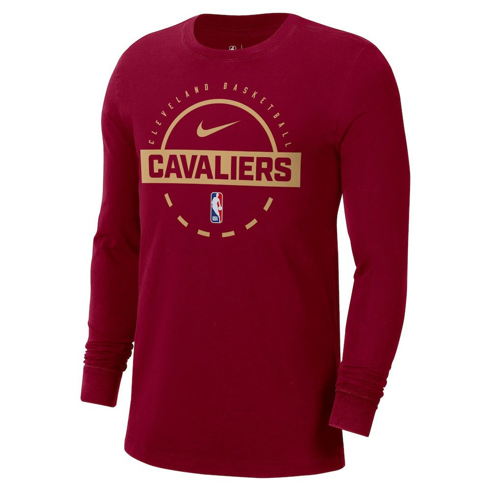 Nike Cleveland Cavaliers Authentic Long Sleeve Practice T-Shirt Wine