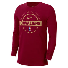 Nike Cleveland Cavaliers Authentic Long Sleeve Practice T-Shirt Wine