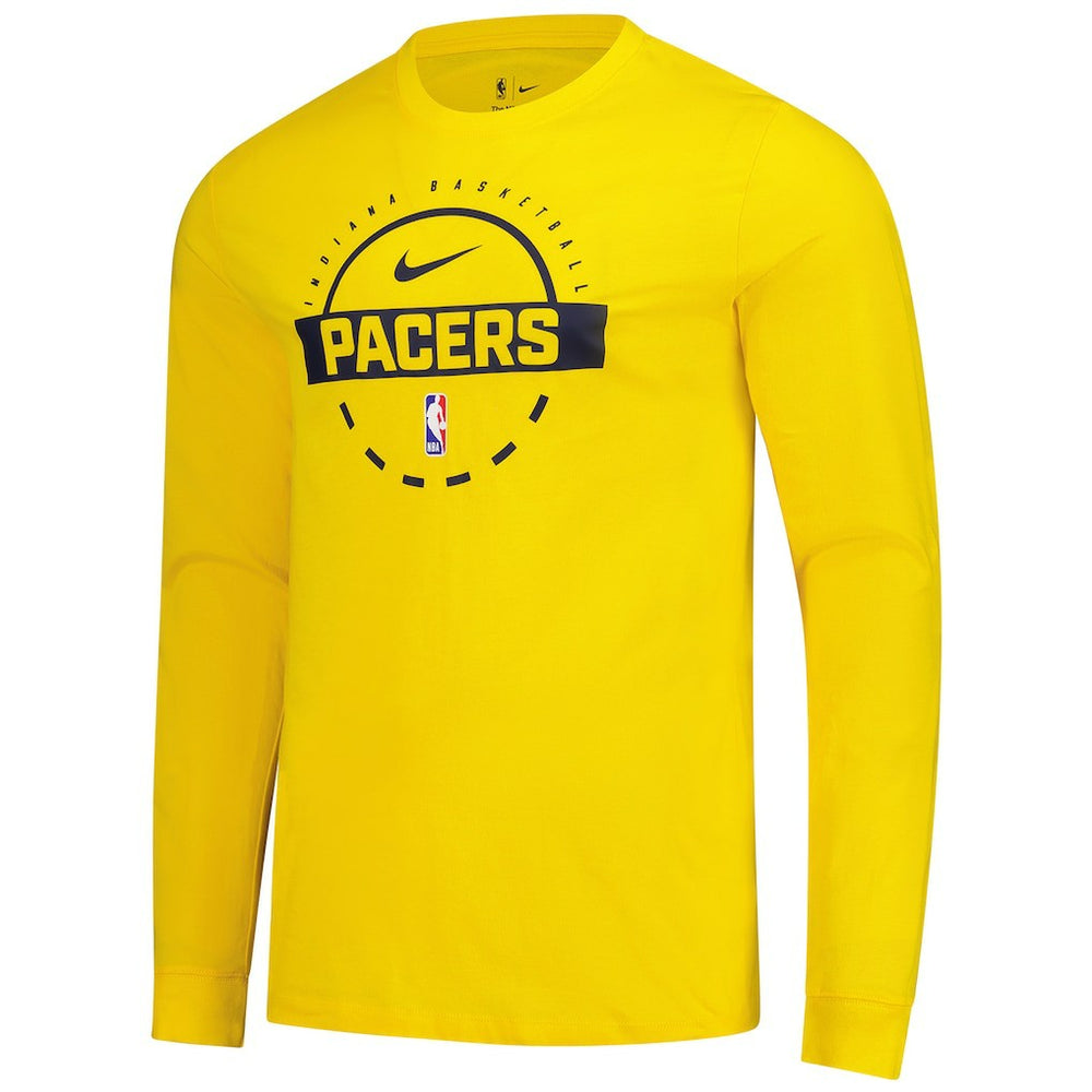 Nike Indiana Pacers Authentic Long Sleeve Practice T-Shirt Gold