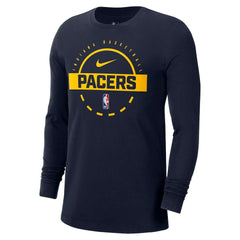 Nike Indiana Pacers Authentic Long Sleeve Practice T-Shirt Navy